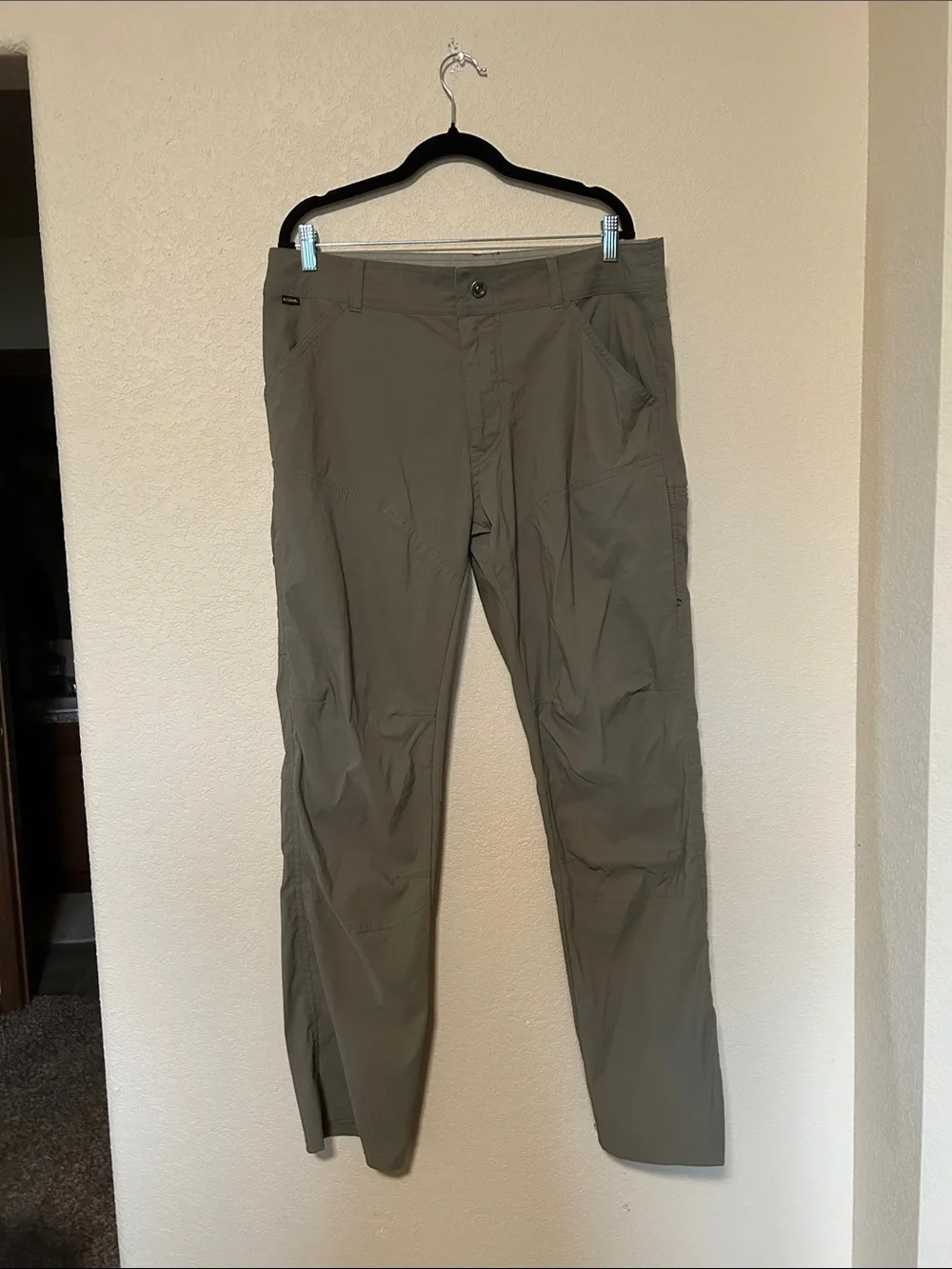 Kuhl Renegade Men’s Outdoor Pants 36x32 Olive Gray Stretch Hiking Travel